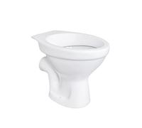 Inodoro de pie, descarga vertical, para empotrar en pared, de fondo profundo, color blanco, nuevo