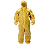 Bemvp Traje De Protección Química Y Biológica Amarillo, Mono Impermeable a Líquidos, Mono Repelente Agua, Ropa De Trabajo De Seguridad Industrial para Hombres Y Mujeres.