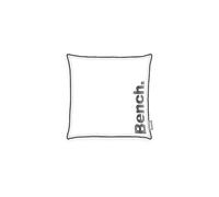 Bench Funda de cojín, Aprox. 50 x 50 cm, con Cremallera Suave, 100% poliéster, Terciopelo francés, con Etiqueta de Marca, Color: Blanco/Negro. N.º de Art.: 5312606020
