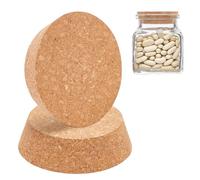 BENECREAT 2 paquete de Tapones de Corcho para Botellas, Tapas de Corcho de 9x11cm, Tapones de Corcho Cónicos para Botella de Vino, Garrafas, Cerámica, Botella de Vidrio de Cerveza, 3cm de Espesor