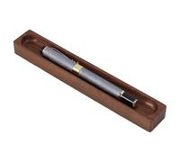BENECREAT Bandeja para Bolígrafos de Nogal de 20x2.9x1.85cm, Portalápices Minimalista de Madera, Bandeja para Guardar Bolígrafos, Organizador de Escritorio de Oficina, Accesorios de Escritura, Regalo