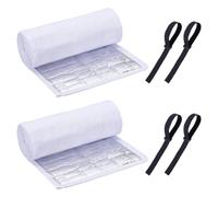 BENECREAT Paquete de 3 paños Oxford de 5 capas, cubierta de aislamiento de | 77.5x9.9in / 197 x 25,2 cm, envoltura de aislamiento de tuberías para exteriores, forro de papel de aluminio