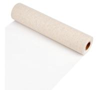 BENECREAT Rollo de Lienzo de Lino de 5 MX 28cm, Cuatro Rollos de Lienzo Imprimados Lienzo de Artista para Pintura Artística con Yeso Pintura Al Óleo Decoración de Fondo, 0.3mm de Espesor