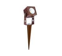 Beneito Faure Zas - Mini proyector cuadrado LED regulable de suelo para exterior con estaca - Corten