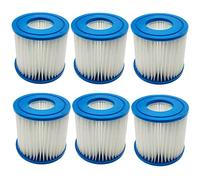 Benfosh Cartuchos de filtro para Bestway tipo VII y D, compatibles con cartuchos de filtro Intex tipo D, 6 unidades