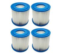 Benfosh Cartuchos de filtro para Bestway tipo VII y D, compatibles con cartuchos de filtro Intex tipo D, 4 unidades