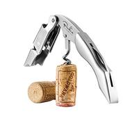 BENKIA Sacacorchos de camarero fabricado en acero inoxidable - Sacacorchos profesional de calidad gastronómica con abrebotellas y cortacápsulas