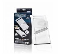 Benriner - Cortador de mandolina japonés de acero inoxidable, sin BPA, 31.4 x 9.2 x 2.4 cm Nueva versión Jumbo blanco