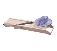 BENRINER - Mandolina Japonesa Premium 65 mm con Empujador de Seguridad - ABS y Acero Inoxidable - Corta Frutas y Verduras - 3 Cuchillas Intercambiables - Made in Japan