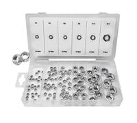 Benson Set 100 Tuercas Varias con Freno M4 M5 M6 M8 M10 M12 Acero Metálico