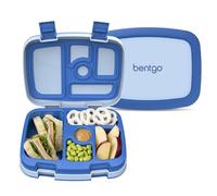 Bentgo Kids Children's Lunch Box - Bento-styled Lunch Solution Offers Durable, Leak-proof, On-the-go Meal and Snack Packing (Blue) by Bentgo