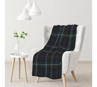 BeNtli Manta, Manta de Franela cálida/Manta de Cama para sofá Oficina 102X 76 cm,Mackenzie Tartan Plaid Outl y Er