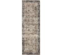 benuta alfombra vintage lavable corredor George Antracita/Taupe 80x240 cm alfombra salon alfombra dormitorio suave estilo oriental