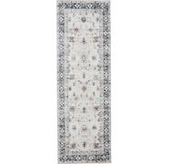 benuta alfombra vintage lavable corredor George Crema/Gris 80x240 cm alfombra salon alfombra dormitorio suave estilo oriental