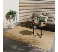benuta Basic Alfombra Exterior Iowa - Beis 300x300 cm - Estilo Yute Boho - Resistente al Clima y UV para balcón, terraza, jardín, Cocina y Sala - Duradera y Robusta - También Apta para Interiores