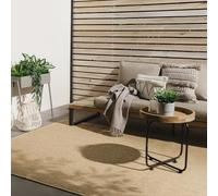 benuta Basic Alfombra Exterior Iowa - Beis 300x400 cm - Estilo Yute Boho - Resistente al Clima y UV para balcón, terraza, jardín, Cocina y Sala - Duradera y Robusta - También Apta para Interiores