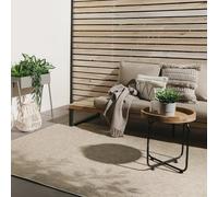 benuta Basic Alfombra Exterior Iowa - Topo 120x170 cm - Estilo Yute Boho - Resistente al Clima y UV para balcón, terraza, jardín, Cocina y Sala - Duradera y Robusta - También Apta para Interiores