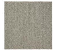 benuta Basic alfombra in & outdoor Iowa - Gris Oscuro 300x300 cm - estilo boho efecto yute resistente a la intemperie para balcón, terraza - alfombra dormitorio, alfombra de cocina y alfombra salon - 