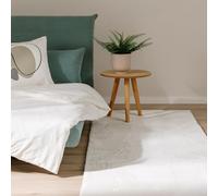 benuta Basic Alfombra Salon Furry - Crema 70x200 cm - De Piel sintética - Suave para Sala y Dormitorio - Base Antideslizante - Lavable - Compatible con calefacción bajo Suelo
