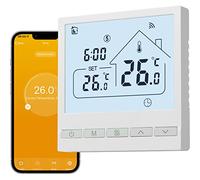 Beok Tuya Termostato Inteligente de pared con WiFi de Pared - Termostato para calefacción de Agua por Suelo Radiante Compatible con Alexa, Google 3A
