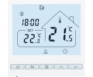 Beok Tuya Termostatos inteligentes de calefacción con Wifi - Termostato inteligente de pared para calefacción eléctrica por suelo radiante Compatible con Alexa, Google 16A TOL47WIFI