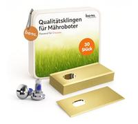 BEOS Cuchillas de Recambio 30x para Dreame Mova | Cuchillas de acero inoxidable con recubrimiento de carburo de titanio - Tornillos con barniz de seguridad