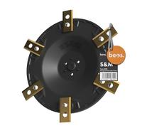 beos Disco de Afinación para Robot Cortacésped para 6 Cuchillas - Disco de Cuchilla Reforzado con Fibra de Vidrio para Worx Landroid S&M (a partir de 2020), Vision M600, Landxcape, Ferrex..