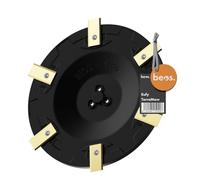 BEOS Disco de Corte para cortacéspedes robóticos Eufy|TerraMow | Para 6 Cuchillas - Eufy E15 y E18|TerraMow V600 y V1000|TerraMow S800 y S1200 - Ø 190 mm - Fabricado en Alemania
