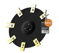 BEOS Discos de Corte cortacéspedes robotizados - Mammotion LUBA Mini | Bandeja de corte para 8 cuchillas - Discos de corte reforzados con fibra de vidrio - Ø 172 mm - Fabricado en Alemania
