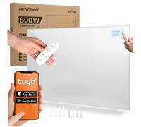 Berdsen Calefacción por infrarrojos 800 W - WiFi Tuya - Placa calefactora - Control por aplicación - Bajo consumo - Protección contra sobrecalentamiento - Calefacción por infrarrojos - Blanco