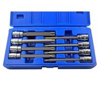 BERGEN 8PC 3/8" Dr. 110mm Largo Torx Brocas Set Cabezales T25 para T60 BER1148