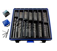 BERGEN 99 pc de roscar juego de brocas 1,5 A 10 mm con caja de Metal 135 Degree de punta BER2569