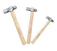 Bergen Hickory B1651 - Juego de martillos de bola (3 piezas de 226,8, 453,6 y 907,2 g)