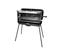 BERGER | Barbacoa Gas Portátil 3 Fuegos 5 kW Tipo BBQ, Barbacoas De Camping Con Parrilla 54 x 24 cm Y Placa Superior, Barbacoa Jardin Exterior Para Terraza Y Caravana 30 Mbar