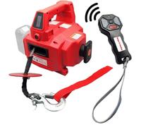 Berger & Schröter | Cabrestante eléctrico portátil para batería de 18 V, 1000 lbs/454 kg, 550 W, 12 m de Cable, Mando a Distancia inalámbrico, cabrestante de Motor, cabrestante