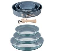 Sartenes ø18ø20ø24cm inducción click&cook y juego de moldes horno 24 cm