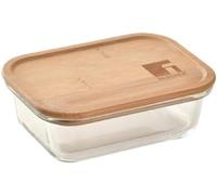 BERGNER - Contenedor Vidrio Verde Hermético de 370ml - Recipiente Redondo Resistente de Borosilicato - Tupperware Perfecto Microondas, Lavavajilla y Congelador - 100% Reciclable