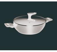Bergner copper cacerola baja ø28cm 4,2l con tapa en aluminio forjado color negro
