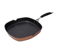 Bergner infinity chef sartén grill 28x28x4,5cm en aluminio forjado inducción 360