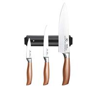 Bergner Infinity Chef Set de Cuchillos y Barra Magnética, Acero Inoxidable, Plateado, 20 cm