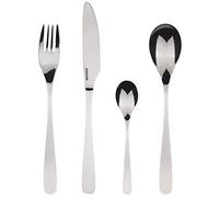 BERGNER Lisboa - Set de cubiertos de 16 piezas, 4 cuchillos, 4 tenedores, 4 cucharas y 4 cucharillas, Acero Inoxidable 18/10, diseño vanguardista y moderno, Apto lavavajillas, acabado pulido mate