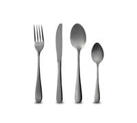 BERGNER MUNICH - Juego de Cubiertos de Acero Inoxidable - Cubertería Color elegante Negro - Acabado Brillante - Para Uso Diario