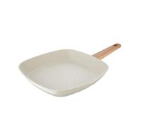 Bergner naturally sartén grill cuadrada 28x28cm en aluminio fojado en color blanco