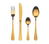 Bergner Set 24pcs cuberteria acero inoxidable Munich gold matt