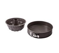 Bergner - Set de 2 Bandejas para el Horno, Fuentes Rectangulares para el Horno de Extrema Resistencia, Fabricados en Acero Antiadherente, Apto para Horno y Lavavajilla, 26,5 cm, 26,5 cm, 13 cm
