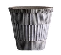 Bergs Potter Maceta con plato Atlas raw Grey. Ø14 cm