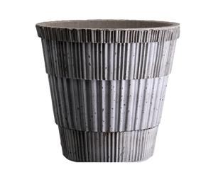 Bergs Potter Maceta con plato Atlas raw Grey. Ø25 cm