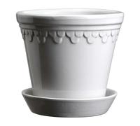 Bergs Potter Maceta esmaltada Københavner Ø14 cm Mineral White