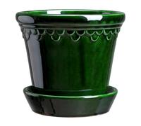 Bergs Potter Maceta esmaltada Københavner Ø14 cm verde