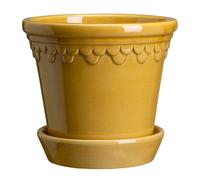 Bergs Potter Maceta Københavner esmaltada Ø10 cm amarillo